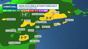 NYC Area Flood Watch and Rain Forecast