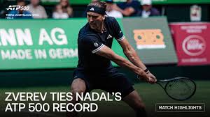 Zverev digs in to oust Kopriva in Halle, equals Nadal's ATP 500 record win tally