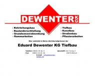 Eduard Dewenter KG Tiefbau, Erdarbeiten, Am Torney , Wismar (!) - 2657732-0