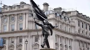 Banksy confirms he's behind statue in central London