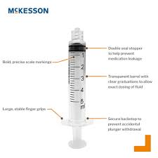 McKesson 5 mL Luer Lock Syringe, Sterile, Box of 100