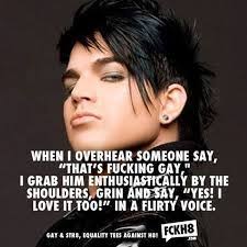 Adam lambert on Pinterest | Green Hair, Gay and Glee via Relatably.com