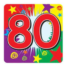 Image result for 80th birthday
