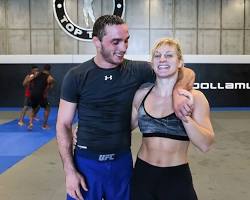 Image of Kayla Harrison and her boyfriend