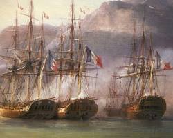Image of Napoleonic era French navy ships