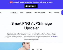 Image of Upscaler website