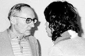 William Burroughs and Mick Jagger. Photograph by Victor Bockris - victor-bockris.william-burroughs-and-mick-jagger