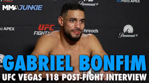 Gabriel Bonfim sets sights on another former UFC welterweight champion