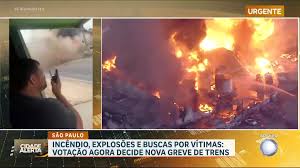 Explosões em bueiros assustam moradores de Itaquaquecetuba (SP) durante incêndio