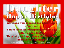 Birthday Wishes for Daughter Messages, Greetings and Wishes ... via Relatably.com