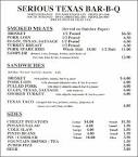 Serious Texas Bar-B-Q, Loveland - Menu, Prices Restaurant