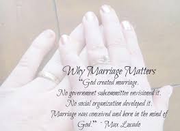 Christian Marriage ~ Why Marriage Matters (Quote By Max Lucado ... via Relatably.com