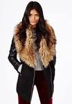 Jacket with fur collar