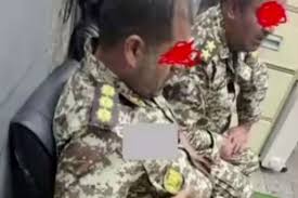 دستگیری افراد کلیپ مترو تهران با لباس ارتشی و پرچم شیر و خورشید