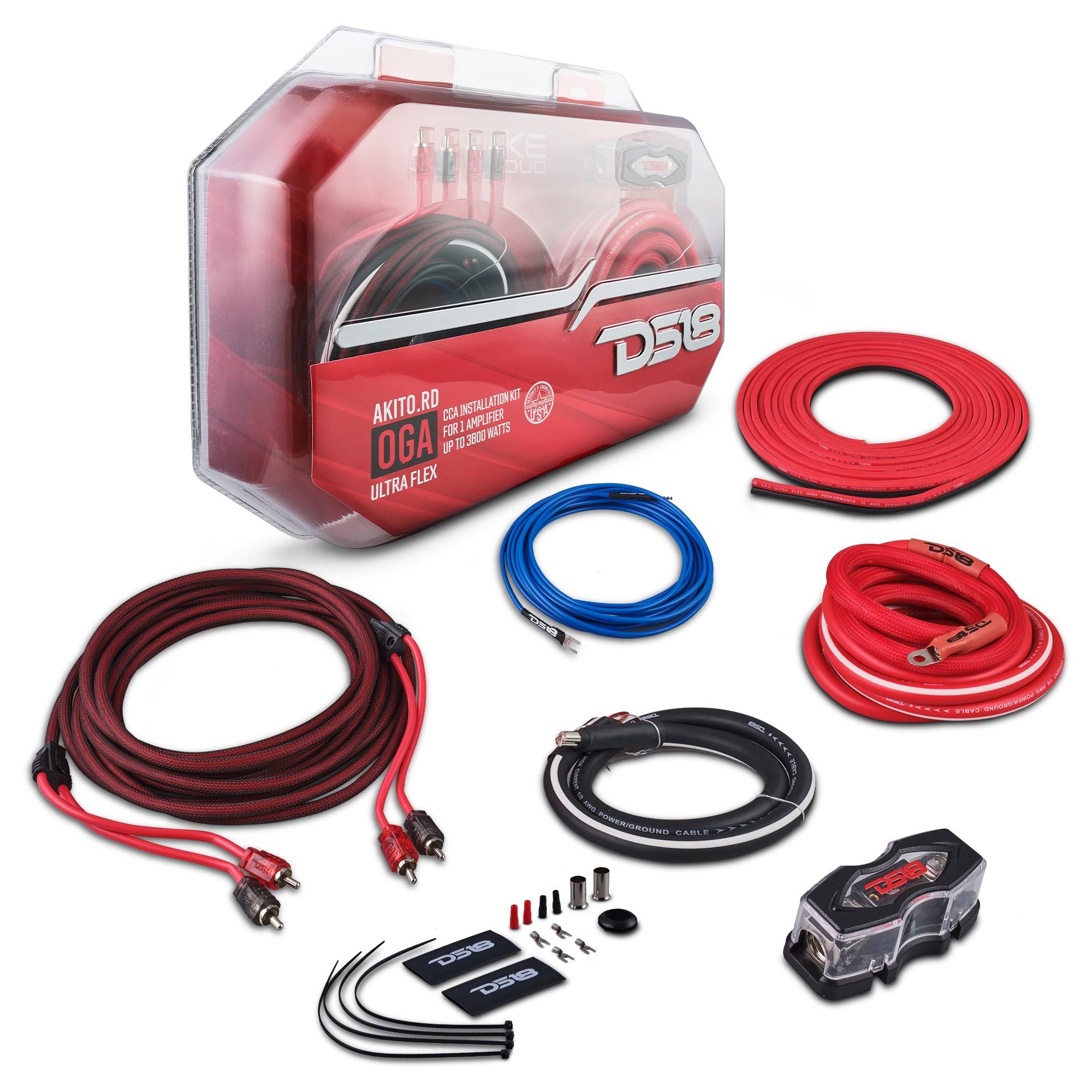 DS18 0-GA Amplifier Install Kit Advance