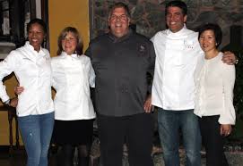 (L to R): Yolanda Banks of Abacus; Jesse Cool of Flea Street Cafe; Mark Estee of Campo; and yours truly. - SessionIGroupShot