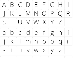 Fonte de letra Open Sans