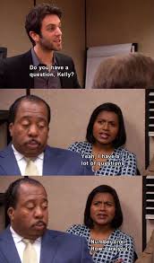 The Office (Questions) | -Random- | Pinterest | The Office, Kelly ... via Relatably.com