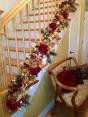 Christmas stair garland