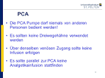 Vergleich der analgetischen Wirkung einer intravenösen Infusion