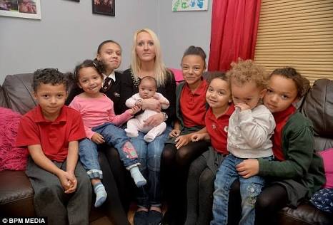 uk single mother of eight kids