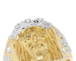Image of Religious Ring real diamond ring for men