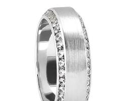 Image of Channel Set Ring platinum diamond ring for men