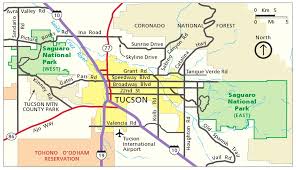 Image result for saguaro national park map