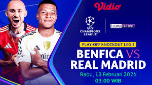 Madrid vs Benfica: Real Madrid Ogah Main Aman, Incar Kemenangan di Playoff Knockout