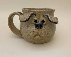 ceramic dog mugの画像