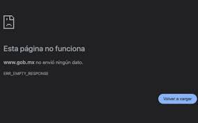 Se caen las páginas del gobierno federal