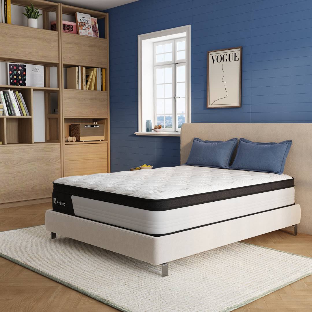 Avenco 10 inch Size Medium Cooling Memory Foam Hybrid Mattress