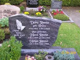 Grab von Helga Reese (25.06.1939-22.01.1960), Friedhof Neukamperfehn