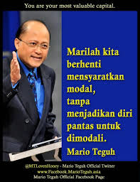 Hasil gambar untuk Gambar Kata Mario Teguh