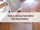 How to remove heat marks from wood 