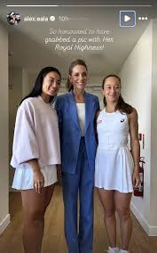 Royal encounter: Alex Eala meets Catherine, Princess of Wales at Wimbledon