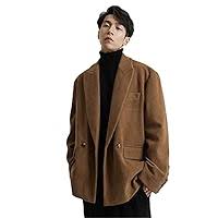 Amazon.com: Loose Corduroy Blazers Jacket Men with Back Slit Long Sleeve Double Breasted Mens Blazer Clothes : Clothing, Shoes & Jewelry