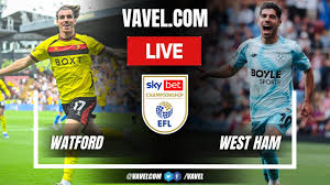 Watford vs West Ham LIVE Score Updates in EFL Championship Match