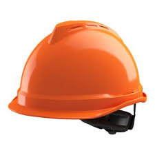 V-Gard 520, Helmet, non-vented, orange, Fas-Trac III PVC ...