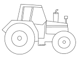 Dessin tracteur simple