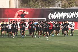 Al Ahly train ahead of league clash with Pyramids FC