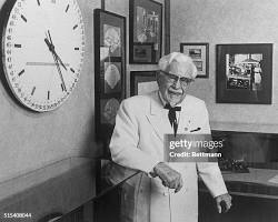 Harland Sanders archival photo، من إنشاء الذكاء الاصطناعي