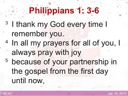 Image result for philippians 1:3-6