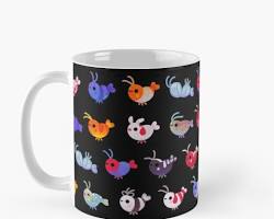 mug with a Red Bee Shrimp designの画像