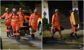 Bombeiros trabalham com 140 agentes nas buscas por vítimas em lar de idosos