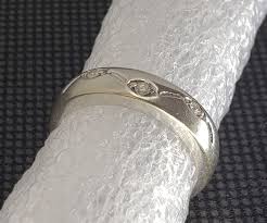 Vintage Eternity Genuine Diamond Ring w/3 White Diamonds - Real 14K White Gold | eBay