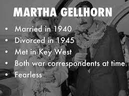 Image result for martha gellhorn ernest hemingway