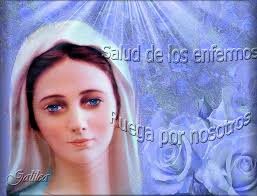 Resultado de imagen de virgen maria salud de los enfermos