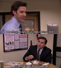 the office michael scott steve carell food ice cream john ... via Relatably.com