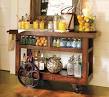 Bar cart rustic